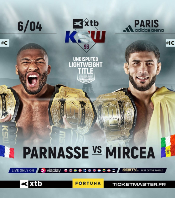 KSW: Grosse évènement à Paris avec Parnasse en main event.